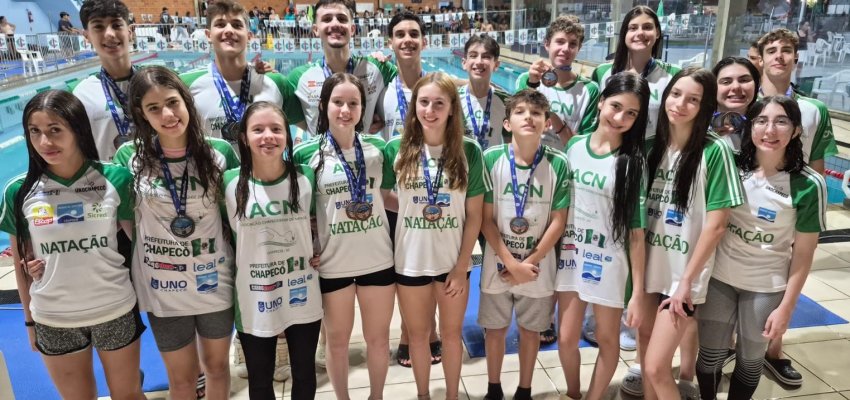 Nata&ccedil;&atilde;o da Prefeitura de Chapec&oacute;/ACN quebra dois recordes e conquista 20 medalhas no estadual