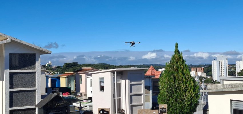 Chapec&oacute; usa drones contra focos de dengue