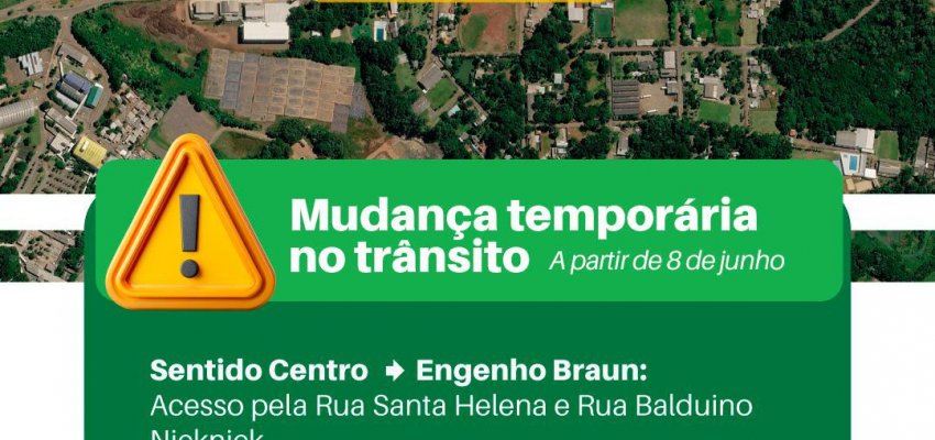 Interven&ccedil;&atilde;o na Ernesto de Marco altera fluxo de tr&acirc;nsito a partir de segunda-feira