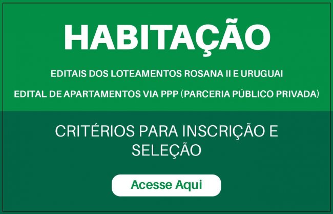 Habita��o editais 2026