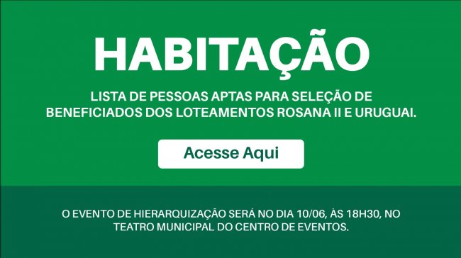 Habita��o editais 2026